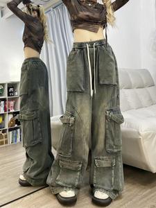 Pantalones vaqueros acampanados de tiro medio azul oscuro para mujer, nueva colección primavera 2026, estilo europeo, corte ajustado. - Product Image 5
