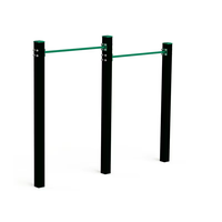 Équipement de fitness extérieur LDK, barre horizontale en acier, barres de traction, barres de monkey bar, vert, durable et écologique