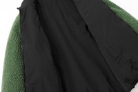 Veste en polaire sherpa pour homme sur mesure, style décontracté, col montant, veste réversible pour l'hiver