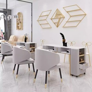 Produits de luxe très demandés, table de manucure professionnelle de luxe légère pour salon de beauté, table pour technicien des ongles, en bois - Product Image 5