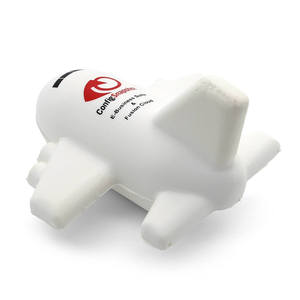 Khuyến Mại Tùy Chỉnh Pu Bọt Chống Căng Thẳng Thực Tế Mini Dễ Thương Trắng Máy Bay Máy Bay Reliever Với Cửa Sổ Màu Xanh Logo In Đồ Chơi Bóng - Product Image 5