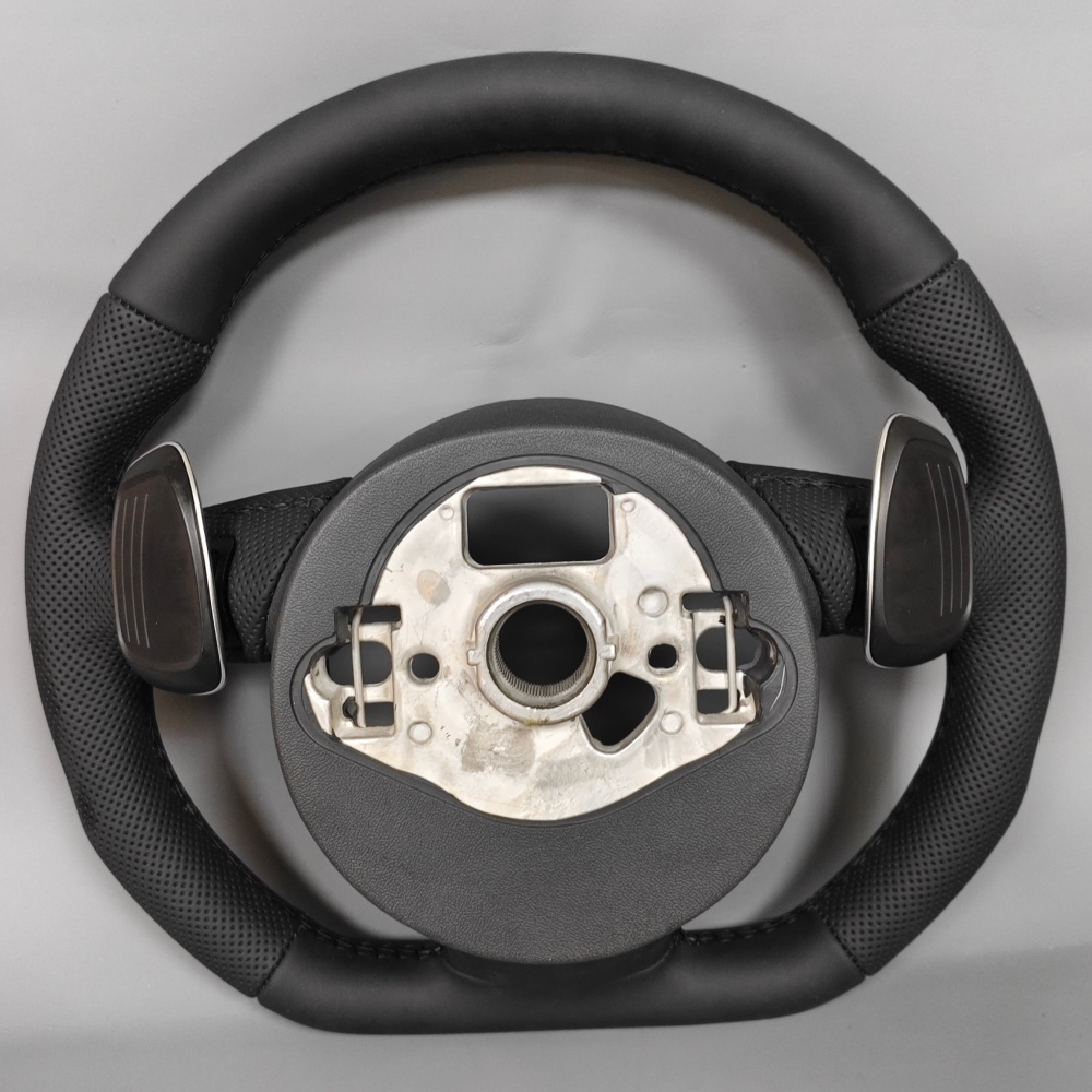 Upgrade Flat Bottom Leather Steering Wheel (Audi Fitment), photo 6