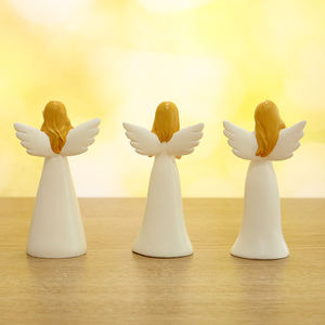 Figurine Bonheur Anges en Résine Sculpture Florale avec Jupe Fleur Ange de la <span class=keywords><strong>Liberté</strong></span> Figurines Sculptées Représentant l'Amour et la Paix - Product Image 6