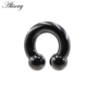 Alisouy 1 Pieza Anillo Grande para Nariz con Bola Cautiva, Expansor de Oreja, Calibre Grande, Piercing <span class=keywords><strong>Genital</strong></span> Masculino BCR, Argolla, Joyería Corporal - Product Image 5