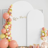 Shangyi Home Textiles Arche de mariage transfrontalière, support de toile de fond, arche à ballons, support à fleurs, cadre en fer doré pour fête d'anniversaire