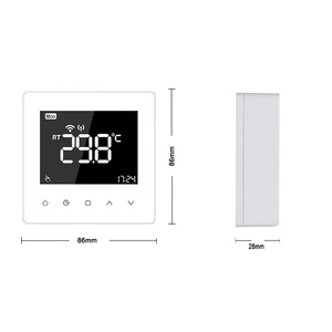 Tuya maison intelligente chauffage au sol <span class=keywords><strong>électrique</strong></span> <span class=keywords><strong>chauffe</strong></span>-<span class=keywords><strong>eau</strong></span> Thermostat moderne LCD écran tactile Programmable température 230v hôtels - Product Image 5