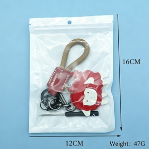 Porte-clés en PU en forme de mouton avec logo personnalisé, cordon tressé détachable et accessoires complets pour la vente en gros, promotionnel et souvenir - Product Image 4
