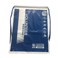 Conception personnalisée de sacs à cordon en plastique pour course à pied sac à dos de rangement de vêtements de natation imperméable et réutilisable prix d'usine
