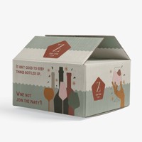Boîte d'expédition en carton ondulé durable, boîte d'emballage personnalisée avec logo imprimé, boîte de livraison de produits de commerce électronique, cadeaux, vente au détail