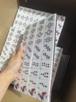 Nouveau jeu de Mahjong américain 2026, best-seller, avec gravures d'art pyrotechnique, en acrylique, pour divertissement adulte en casino