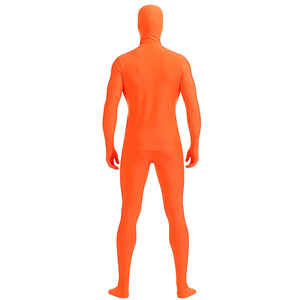 Combinaison Zentai Orange en Spandex, Couverture Complète, Élastique, pour Cosplay d'Halloween, pour Homme, avec Étiquette, Source Guangdong - Product Image 1