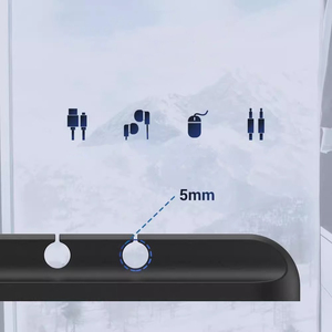 Organisateur de câbles de bureau auto-adhésif en silicone pour écouteurs, téléphones et câbles USB - Product Image 3