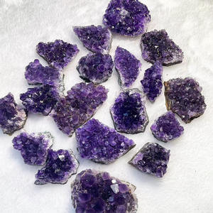 Geoda de cristal de cuarzo, amatista Natural de racimo, amatista púrpura oscura, de alta calidad, al por mayor - Product Image 4