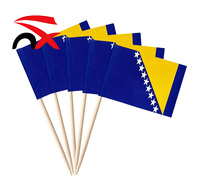 Drapeau de voiture personnalisé pour l'événement mondial de football 2026, drapeau de décoration de la Bosnie-Herzégovine pour encourager les supporters