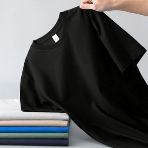 Camisetas Casuales para Hombre, Cuello en V, Blanco y Negro, 100% Algodón, Diseño Estampado Sólido, Corte Holgado de Punto - Product Image 6