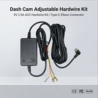 Kit d'installation de caméra embarquée avec affichage numérique de la tension, fusible de coupure de tension basse réglable, kit de raccordement universel