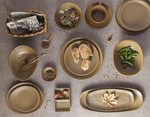 YAYU-Conjunto de platos de comedor redondos y esmaltados de colores, vajilla de estilo nórdico pintada a mano, <span class=keywords><strong>2022</strong></span> - Product Image 2