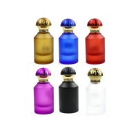 Flacon pulvérisateur vide en verre givré de luxe 30ml 50ml avec bouchon à vis pour parfum et cosmétiques, diffuseur, prêt pour logo personnalisé