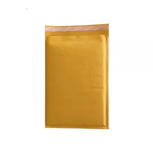 Großhandel kostenloses Muster schnelle Lieferung biologisch abbaubare Kraftpapier-Seifenblasenversandtasche gepolsterter Umschlag