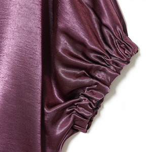 PB&ZA Donna 2025 Nuova Moda Camicette in Seta Satinata Stile Palloncino Vintage con Maniche a Sbuffo e Elastico Posteriore, Top Chic Femminile - Product Image 5