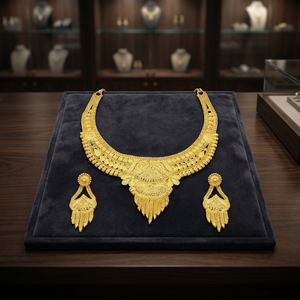 Wholesale 14K 18K 24K Gold Filled Fashion Jewelry, Forming Short Necklaces, Traditional Design Necklaces, Brass Gold Jewelry Set - Product Image 4