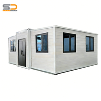Maison préfabriquée extensible personnalisée en conteneur de 20 pieds ou 40 pieds, villa préfabriquée de luxe en conteneur de 10 pieds