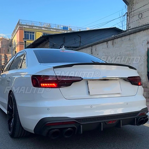 สปอยเลอร์หลังสำหรับ Audi B9 A4 S4 Sedan ปี 2016-2024 สีดำเงา ABS สำหรับติดตั้งท้ายรถ ชุดแต่งสปอยเลอร์หลังคา  อุปกรณ์ตกแต่งรถยนต์ - Product Image 5
