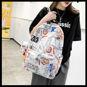 Ba lô mát mẻ cá tính sinh viên đại học graffiti Ba lô giải trí đa chức năng Ba lô - Product Image 5