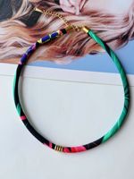 Collier ras-de-cou en tissu, style corde, minimaliste, court, idéal pour la création de bijoux DIY, breloques et pendentifs, accessoires pour colliers ras-de-cou