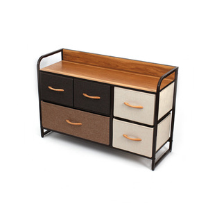 Customized 5L-614 Dresser <strong>Chest</strong> <strong>of</strong> <strong>5</strong> <strong>Drawers</strong> Furniture Storage Tower Sturdy Steel Frame - Product Image 2
