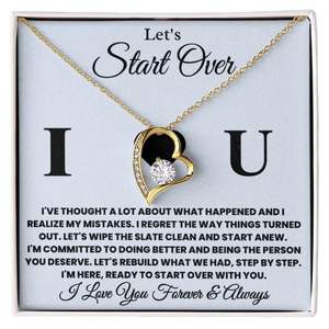 สร้อยคอจี้รูปหัวใจสีทองแดงเงินแบบคลาสสิก พร้อมการ์ดข้อความสั่งทำพิเศษ - ของขวัญชื่นชมความรักครั้งที่สองสำหรับคู่รัก - Product Image 3