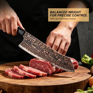 Ensemble de 5 couteaux de <span class=keywords><strong>chef</strong></span> en acier Damas Cu-Mai, 3 couleurs, avec manche en bois stabilisé et résine - Product Image 3