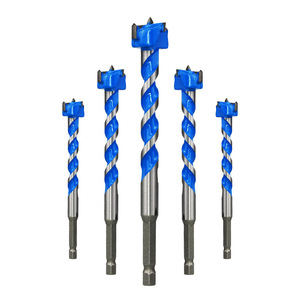 KZD <b>Wood</b> Auger <b>Drill</b> <b>Bits</b> Alloy Hex Shank Extended For Hardwood Door Lock Plastic Board Drilling - Product Image 5