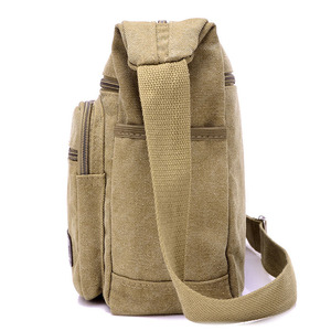 Borsa a <span class=keywords><strong>tracolla</strong></span> in tela multistrato borsa a <span class=keywords><strong>tracolla</strong></span> addensata kit di attrezzi resistente all'usura portafoglio da lavoro borsa piccola da <span class=keywords><strong>uomo</strong></span> casual da lavoro - Product Image 3