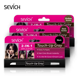 New Fashion 2 In 1 Touch Up Hair Color Pen Grey Hair Covering Hair Dye Stick