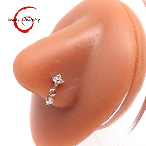 Gaby-Anillo <span class=keywords><strong>de</strong></span> <span class=keywords><strong>Plata</strong></span> <span class=keywords><strong>de</strong></span> Ley 925 con forma <span class=keywords><strong>de</strong></span> L para mujer, piercing para la <span class=keywords><strong>nariz</strong></span>, joyería para el cuerpo - Product Image 6