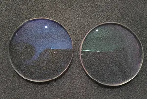 Lentes óticas 1.56/1.61/1.67 tianhe, lentes de bloco azul com visão única, lentes oftalmáticas com corte azul