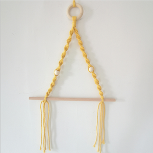 Portarotolo in Legno, Decorazione Boho Macramè da Parete, Porta Carta Igienica Senza Foratura per Cucina e Bagno - Product Image 4