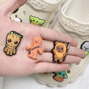 Wholesale Anime Cartoon Yoda Elf <strong>War</strong> <strong>Stars</strong> Clog Shoe <strong>Charms</strong> Classic Movie Shoes Decoration for Boys Girls Teens Kids Party Favor - Product Image 3