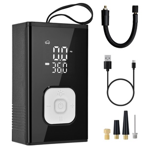 Inflador <span class=keywords><strong>de</strong></span> Neumáticos para Auto Nuevo <span class=keywords><strong>de</strong></span> Fábrica, <span class=keywords><strong>Mini</strong></span> <span class=keywords><strong>Compresor</strong></span> <span class=keywords><strong>de</strong></span> <span class=keywords><strong>Aire</strong></span> Inalámbrico <span class=keywords><strong>de</strong></span> 150 PSI con Luz LED y Manómetro para Autos, Camiones y Bicicletas - Product Image 1