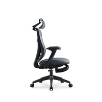 Chaise de bureau ergonomique inclinable à dossier haut en maille JOHOOFURNITURE avec appui-tête, coussin épais confortable pour salle de conférence
