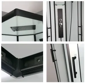 Fast Fit Easy Click Assembly System Square Modern Shower Room 90x90x210cm Shower Cabin Glass Shower Cubical