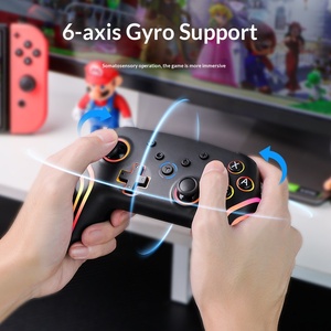 Nouvelle manette de jeu sans fil pour NS PRO <span class=keywords><strong>SWITCH</strong></span> Android/iOS/PC avec détection de mouvement six axes, vibration et éclairage RVB - Product Image 6