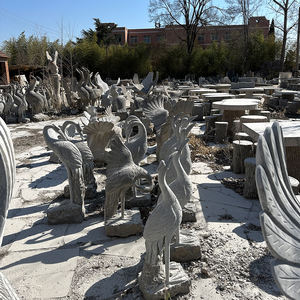 Estatua de piedra de grúa moderna de alta calidad, decoración para el hogar y el jardín, Diseño de escultura de animales al aire libre - Product Image 5