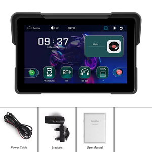 หน้าจอพกพาสำหรับมอเตอร์ไซค์ Podofo ขนาด 7 นิ้ว รองรับ Carplay แบบไร้สาย / Android Auto พร้อมระบบกันน้ำ IP67 รองรับ Airplay Android Cast และบลูทูธ - Product Image 6