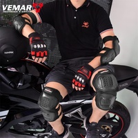 4 Piezas de Protectores Anticaída para Rodillas y Codos de Motocross, Protectores de Codo para Motociclismo, Motocicleta, Carreras Todoterreno, MTB, Protectores de Rodilla