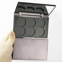 Boîtier vide personnalisé pour fards à paupières avec six compartiments – Emballage pour palette de maquillage et blush