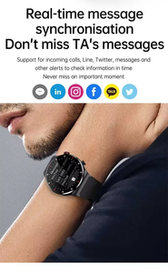DENIXI Premium Business QW33 <b>Smart</b> <b>Watch</b> - Calling Unisex Full Touch Fitness Smartwatch Reloj Inteligente Waterproof and Dustpro - Product Image 4