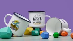 POD SUBLANK gros enduit blanc personnalisé logo <span class=keywords><strong>photo</strong></span> impression vierge Sublimation émail tasse pour voyage Camping tasse à café - Product Image 6