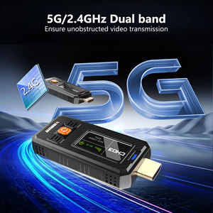 ชุดส่งสัญญาณภาพและเสียงไร้สายแบบปรับความถี่ได้ 350M1150FT พร้อมจอแสดงผล รองรับ UVC Out สำหรับกล้องถ่ายทอดสด OBS - Product Image 5